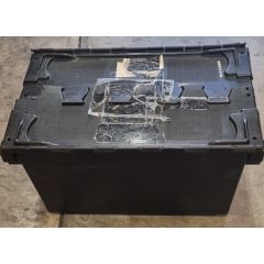Eco Lidded Box (80L, Black) 710 x 460 x 368mm *£7.00*