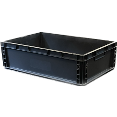 Euro Stacking Box (30L, Black) 600 x 400 x 170mm
