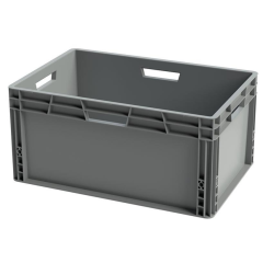 Stacking Box (55L, Grey) 600 x 400 x 290mm