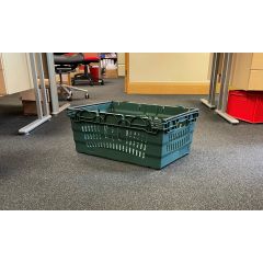 Plastic Maxinest Bale Arm Tray (Green, Perforated, 44L, 600x400x253mm) *£5.50*
