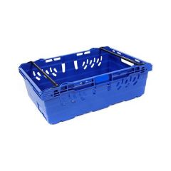 Maxinest Bale Arm Container (Blue, Perforated, 35L, 600x400x199mm)