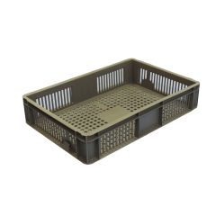 Euro Stacker 23 Ltr Perforated Grey - 600 x 400