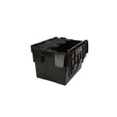 Eco Lidded Box 22 Ltr Black - 400 x 300