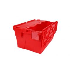 Voyager Attached Lid Box (54L, Red) 600 x 400 x 306mm