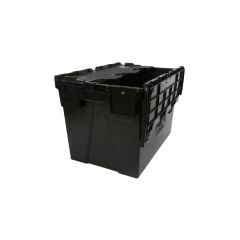 Eco Lidded Box 70 Ltr Black - 600 x 400