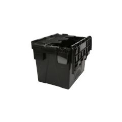 Eco Lidded Box 25 Ltr Black - 400 x 300