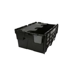 Eco Lidded Box 40 Ltr Black - 600 x 400