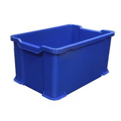 Stacking Container 54 Ltr Solid Blue - 600 x 400