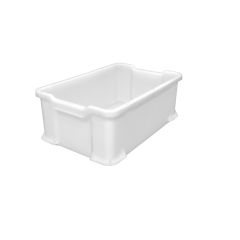 Stacking Container 40 Ltr Solid White - 600 x 400