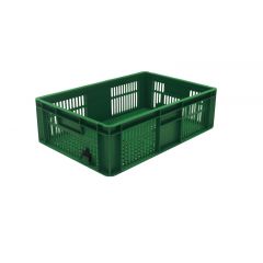 Euro Stacker 34 Ltr Perforated Green - 600 x 400