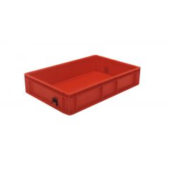 Euro Stacking Box 23 Ltr Solid Red - 600 x 400