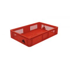 Euro Stacker 23 Ltr Perforated Red - 600 x 400