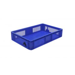 Euro Stacker 23 Ltr Perforated Blue - 600 x 400