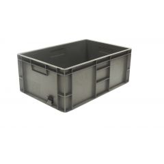 Euro Stacking Box 46 Ltr Solid Grey - 600 x 400