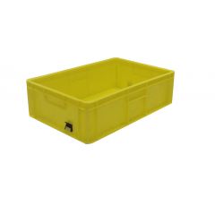 Euro Stacking Box 34 Ltr Solid Yellow - 600 x 400