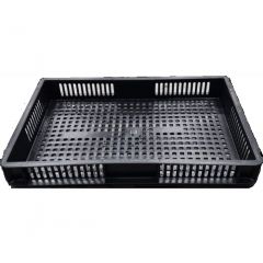 Euro Stacker 12 Ltr Perforated Black - 600 x 400