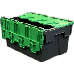 Lidded Box (54L, Grey/Green) 600 x 400 x 310mm *£7.00*