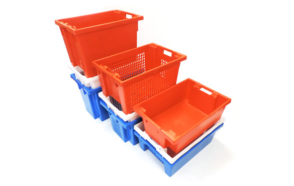 plastic stack and nest containers